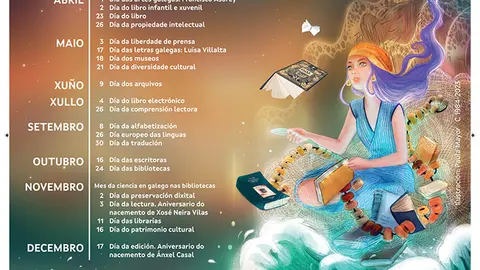 Obra de la ilustradora Paula Mayor, el objetivo de esta iniciativa es impulsar entre la ciudadanía las actividades culturales.