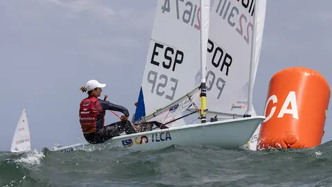 Ana Moncada. MATIAS CAPIZZANO. ILCA 6 Women's World Championship, Mar del Plata, Argentina.