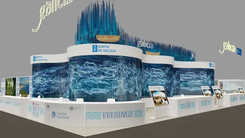 Turismo de Galicia presenta en FITUR un renovado expositor temático con un alto grado de originalidad en torno a la calidad del destino gallego y los recursos vinculados al agua en todas sus vertientes.