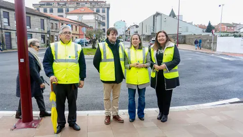 La conselleira de Infraestructuras y Movilidad en funciones, Ethel Vázquez, supervisó hoy esta intervención en la carretera PO-323 en Teis,