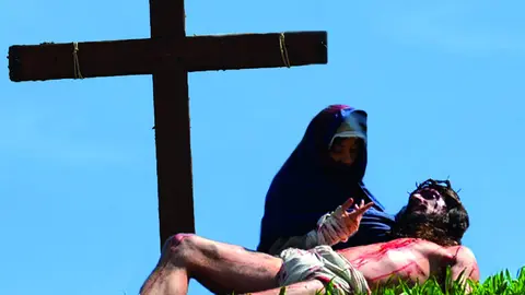 Calvário, localizado no Baluarte do Faro, contará com as 3 cruzes e será o palco da Crucificação.