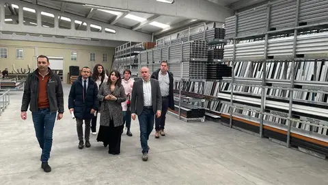 Visita de Lorenzana a dos empresas de Tordoia (A Coruña).