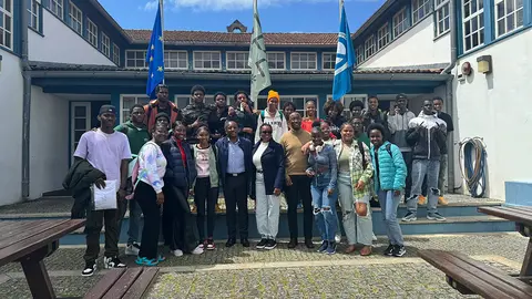 Os autarcas cabo-verdianos reunissem com os responsáveis da Escola Profissional de Esposende.