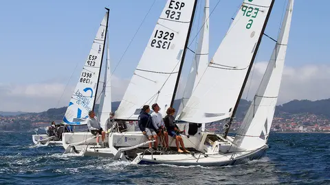 Punto y final para las Sailway Series tras 4 actos de competición en la ría de Vigo. PEDRO SEOANE.