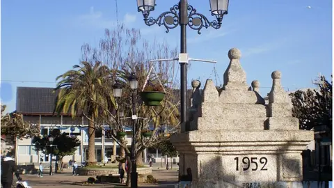 Plaza del Concello, en Salceda de Caselas.