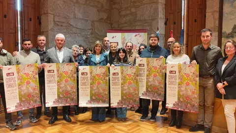 Un momento da presentación da Festa do Corpus Christi.