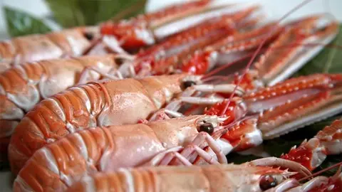 La cigala, uno de los frutos del mar.