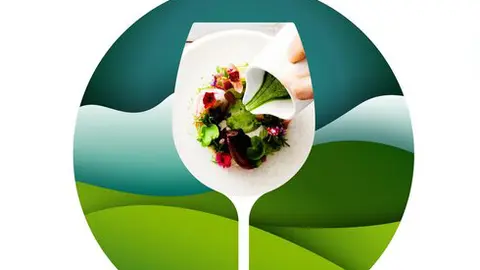 Pormenor do cartaz do II Simposio Gastronomia.