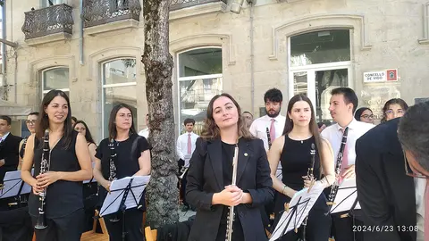 Banda de Música de Valladares, en plaza de la Princesa.