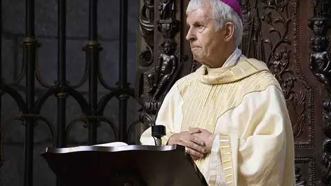 Quinteiro Fiuza, este domingo durante la misa.