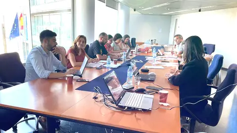 Un momento de la reunión.