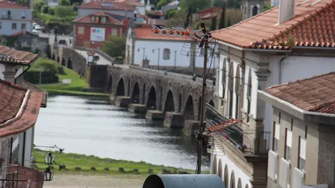 Ponte de Lima a partir da esplanada do Centro de Interpretação do Vinho Verde. ROBERTO LEDO/ARQUIVO.