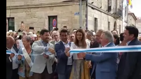 Un momento de la inauguración.