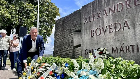 El vicepresidente de la Diputación, Rafa Domínguez, participa en el evento de  del Día de la Galicia Mártir.
