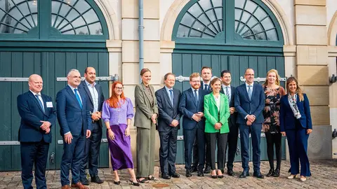 Ministra da Juventude e Modernização, Margarida Balseiro Lopes, na Cimeira Ministerial do D9+, Copenhaga.