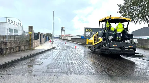 O Porriño mejora la seguridad y accesibilidad del parque empresarial de la Granxa.