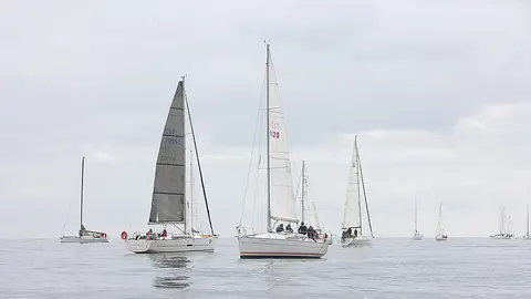 Encalmada en la Ría de Vigo.