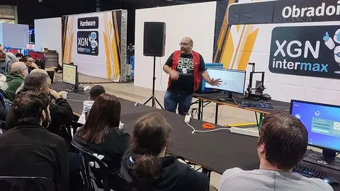 Obradoiro impresión 3D hoxe na XGN Intermax 2024.