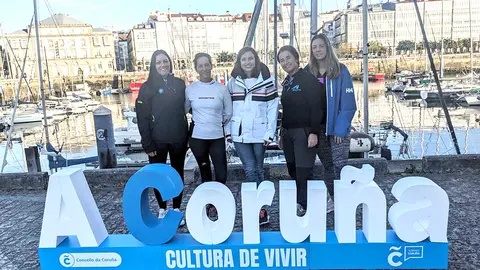 La tripulación del Real Club Náutico de Gran Canaria que se impuso en la única manga válida. MOEBIUS.