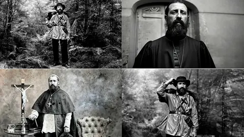 Rosendo Salvado recreado con IA por Marcos Mosquera.