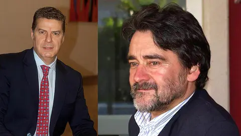 Miguel Vázquez Taín, (izq), presidente del Consello Galego de Economistas, y José Antonio Redondo, catedrático de Economía Financiera de la Universidad de Santiago de Compostela (USC).