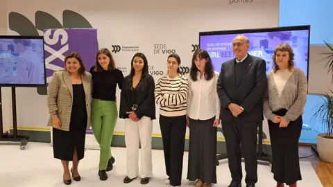 La Diputación de Pontevedra y la Universidad de Vigo premiaron a cuatro estudiantes destacadas en STEM.