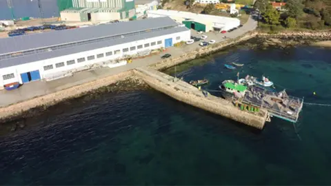 Aister, astillero de aluminio, situado en Moaña.