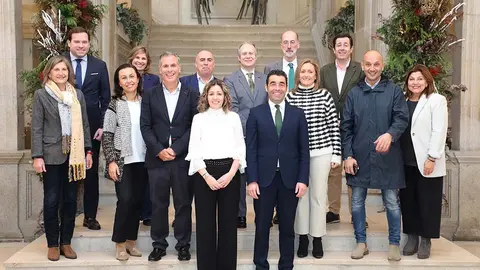 Deputados provinciais co presidente, Luís López. RAFA ESTÉVEZ