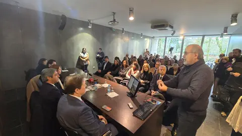 Exposición del proyecto de Biopolis del profesor Daniel Ramón Vidal.