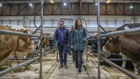 La conselleira María José Gómez asistió a la segunda subasta de ganado realizada este año en esta Central.