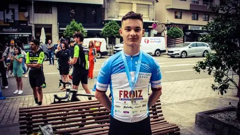 Rubén Fandiño, velocista campeón autonómico sub-23.