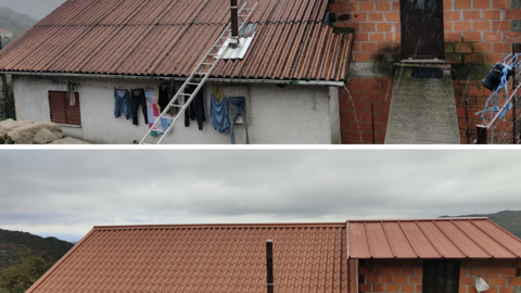 Recuperações habitacionais - antes e depois.