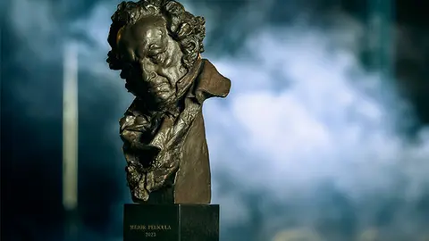 Estatuilla de los Goya.