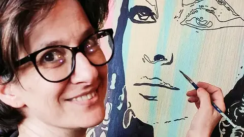 A artista Galia Blanco.