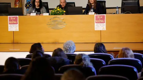 El conselleiro de Sanidade en la Jornada por la Endometriose que acoge hoy el Campus de Ferrol (UDC) con motivo del día mundial de esta enfermedad.