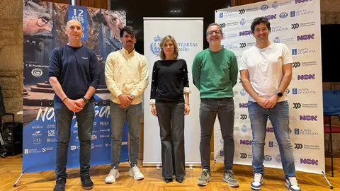 Presentación del evento de natación.