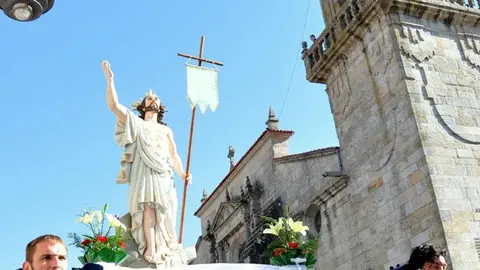Cristo resucitado en el domingo de gloria.