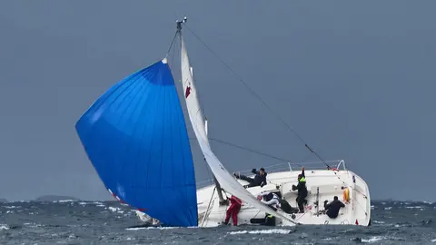 Momentos complicados para la tripulación de uno de los Fígaros. LALO R VILLAR.