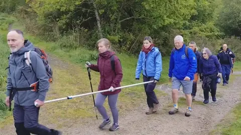 Discamino durante una de las etapas del Camino de Santiago.