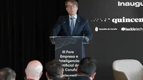 O conselleiro de Facenda e Administración Pública participou no III Foro Empresa e Intelixencia Artificial.