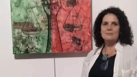 A artista ourensá Olga Bernardo leva a súa "Sinegxias" á Ribeira Sacra.