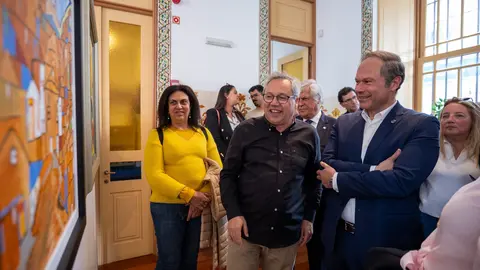 Momento da inauguração do polo da Bienal de Arte de Gaia em Esposende.