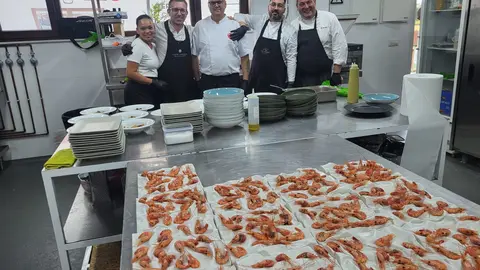 Equipo de cocina de casa Barqueiro.
