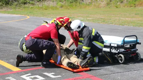 Exercício à escala total - heliporto.