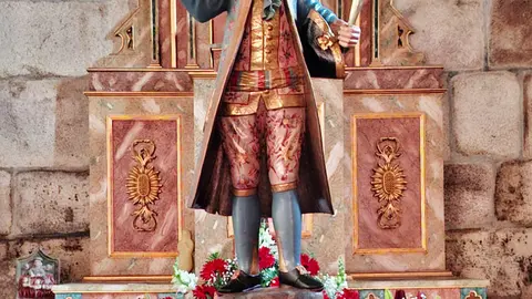 Imagen de san Pelayo en Albeos.