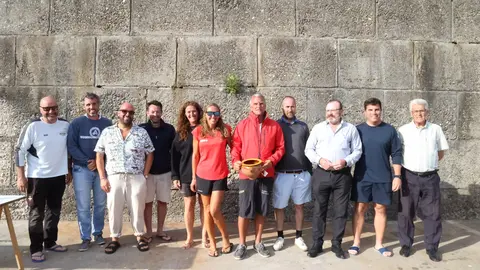 Los participantes de la 52ª Regata Rías Altas de crucero, reunidos en el pintoresco puerto de Malpica.