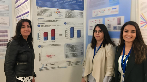 (De izq a dcha) Ana B. Crujeiras, Paula M. Lorenzo y Andrea G. Izquierdo.