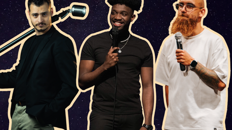 Miro Vemba, Nuno Lacerda e João Faquire, os humoristas que irão atuar no último espetáculo da temporada das "Esposende Comedy Sessions" o 28 de agosto.