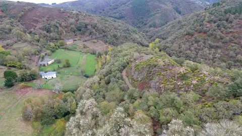 Yacimiento Teso da Ermida en Navia de Suarna