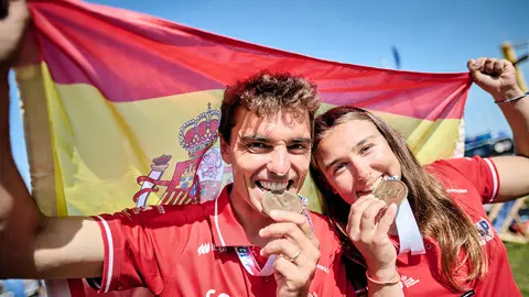 Xammar y Cardona, Campeones del Mundo de 470 y Premio Nacional de Vela al mejor equipo preolimpico.